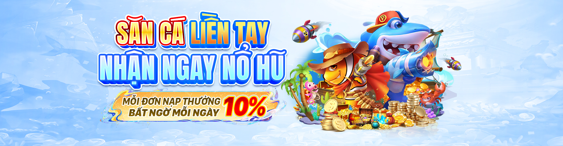 Hình ảnh chính game bắn cá h5 đổi thưởng với đồ họa sống động và giải thưởng lớn
