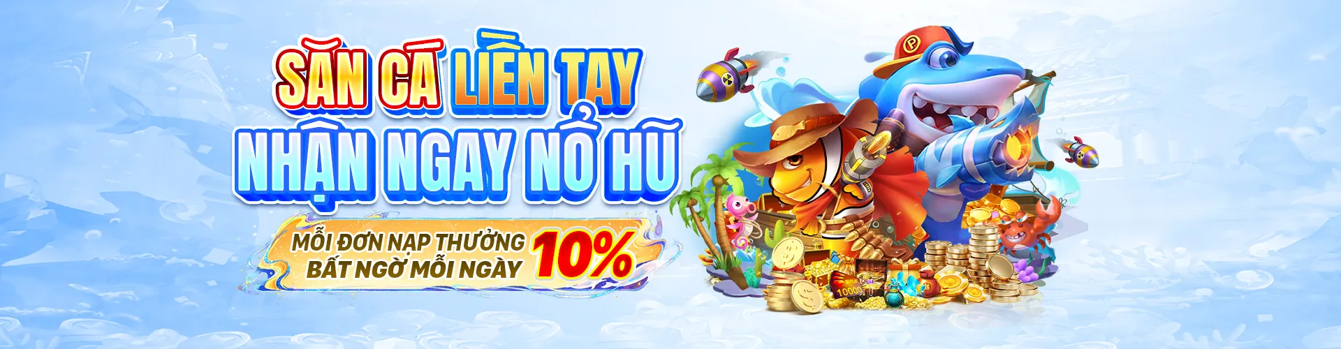 Hình ảnh chính game bắn cá h5 đổi thưởng với đồ họa sống động và giải thưởng lớn